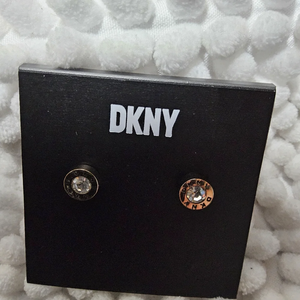 DKNY Goldtone stud Earrings